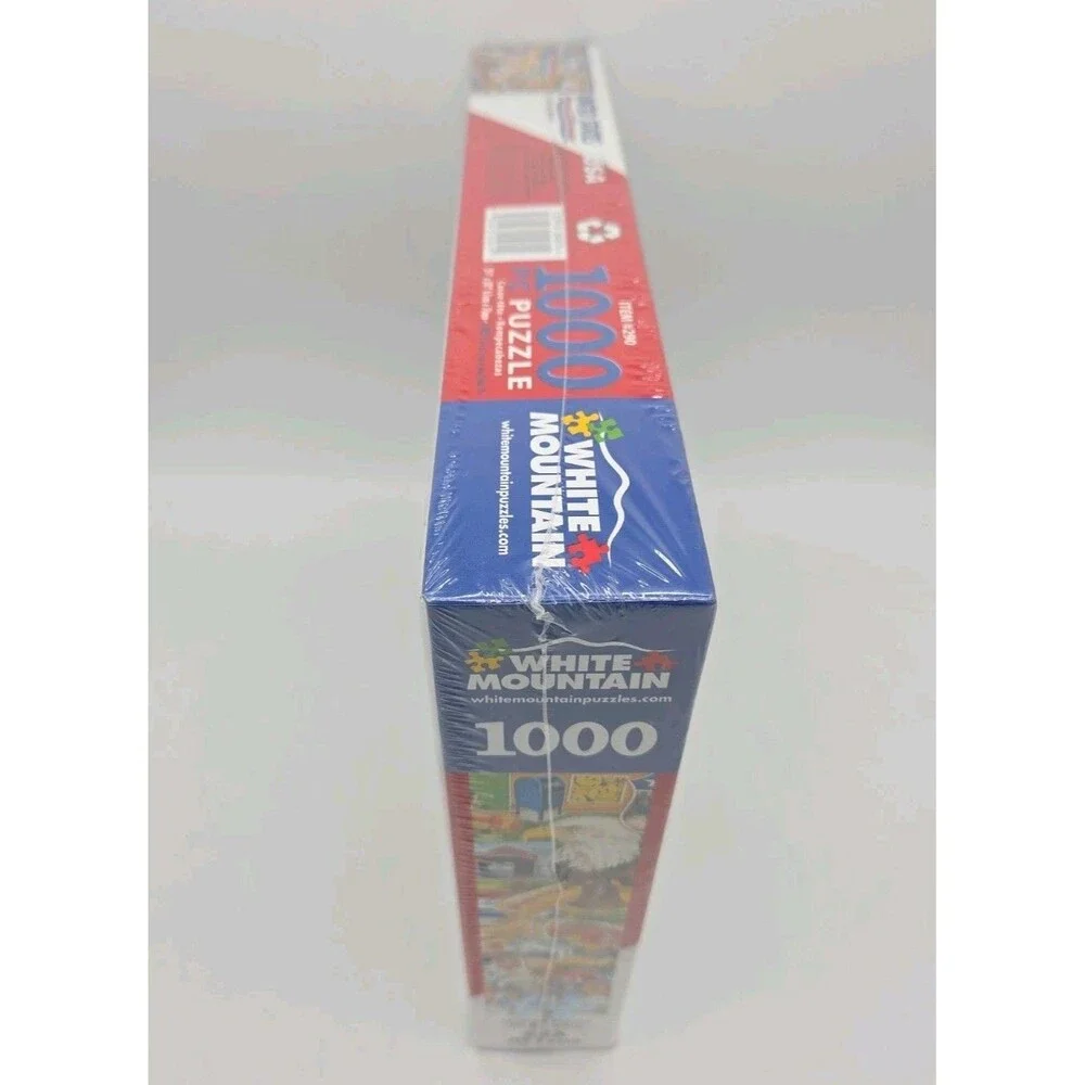 White Mountain United States of America Jigsaw Puzzle 1000 Pc Larger Pcs 24 x 30